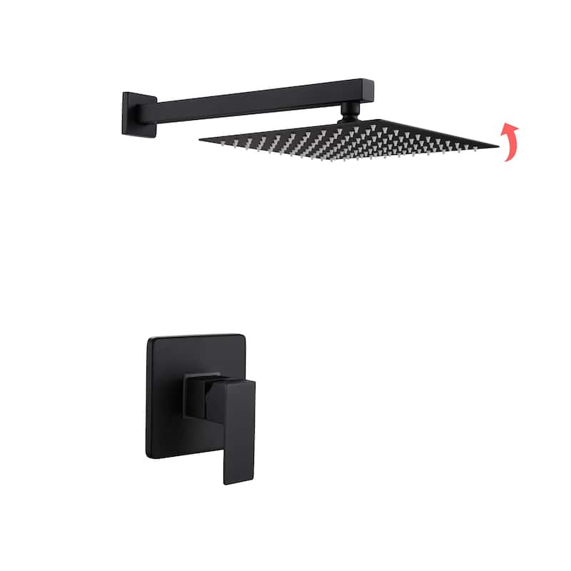 Wall Mount Complete Shower System With Rough-in Valve