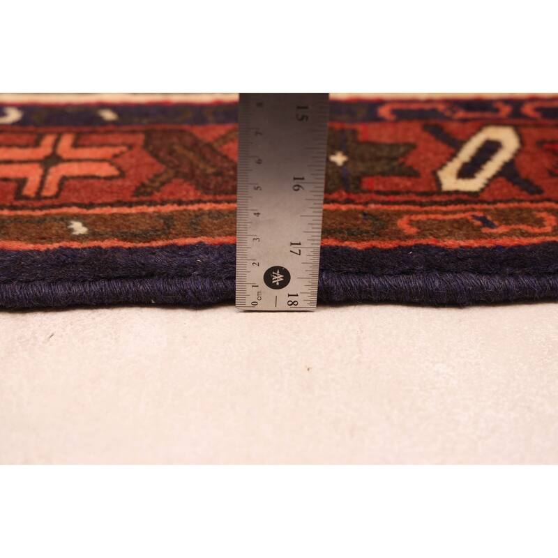 ECARPETGALLERY Hand-knotted Andelz Red Wool Rug - 3'3 x 4'11