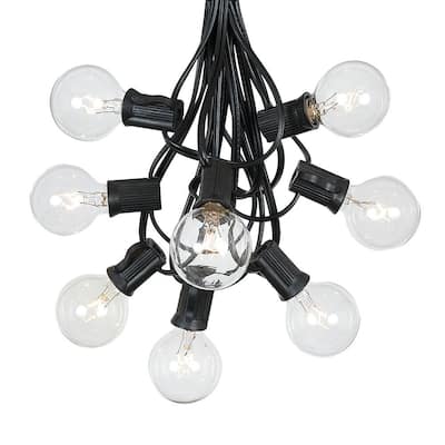 100 Foot G40 Outdoor Globe Patio String Lights - Set of 125 G40 Clear Bulbs
