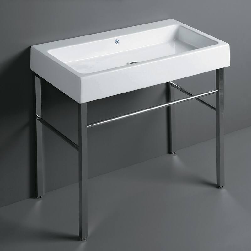Britannia Large Rectangular Sink Console with Front towel Bar