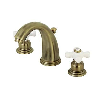 Kingston Brass Victorian 1.2 GPM Widespread Bathroom Faucet with - Vintage Brass