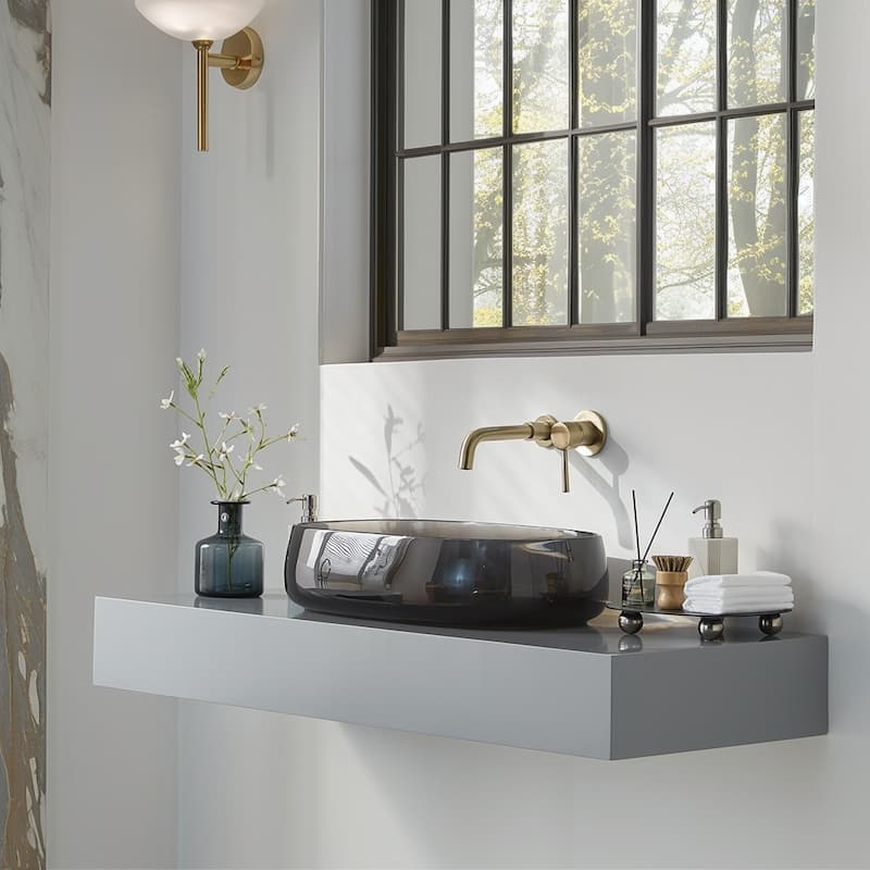 Modern Translucent Bathroom Sink with Durable Resin Construction and Stylish Design