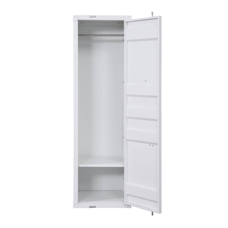 Cargo White Finish Wardrobe