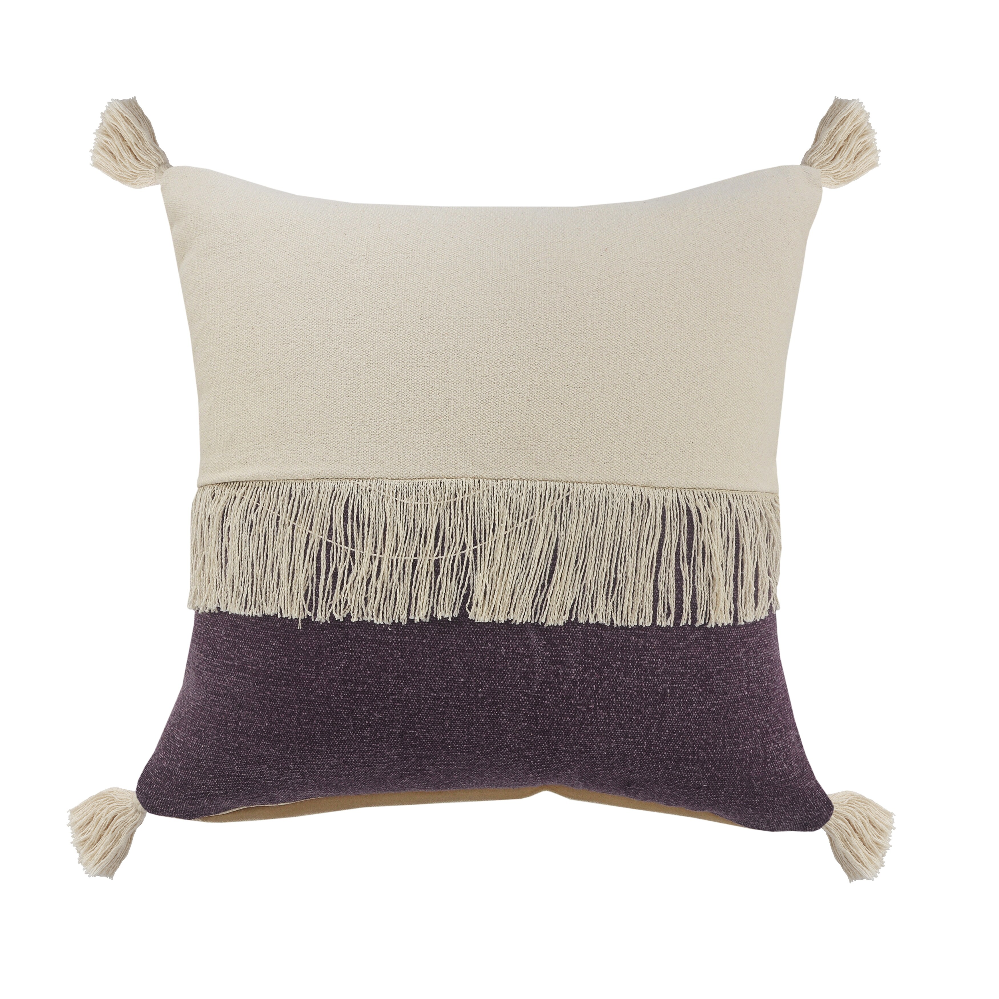 LR Home Wispy Ways Lumbar Throw Pillow, 14" x 36", Dusty Pink Cream