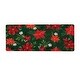 preview thumbnail 2 of 1, Holiday Flower with Leaf Anti-Fatigue Door Mat - 40" x 20"