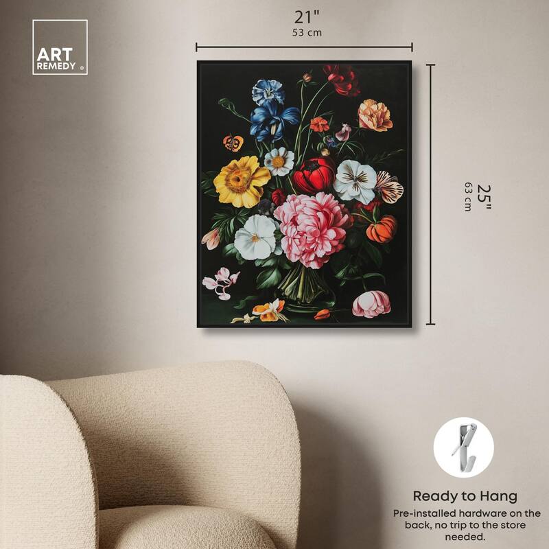 Violet Vignette I Canvas by Art Remedy