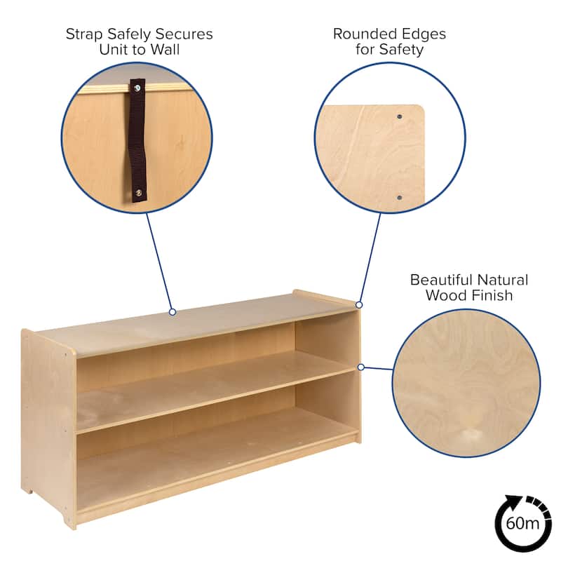 Wooden School Classroom Storage Cabinet for Commercial or Home Use