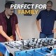 preview thumbnail 7 of 5, Matrix 54-in 7-in-1 Multi Combo Game Table, Glide Hockey, Foosball, Billiards Pool, Table Tennis, Chess, Checkers, Backgammon