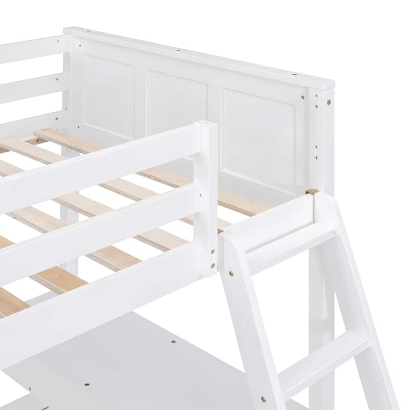 Full Bunk Bed with Desk