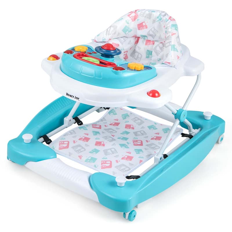 Honeyjoy 6 in 1 Baby Walker Adjustable Toddler Walker & Activity - See Details
