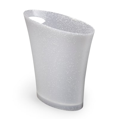 Umbra Skinny Trash Can, White