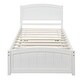preview thumbnail 2 of 7, White Twin Size Platform Bed With Trundle