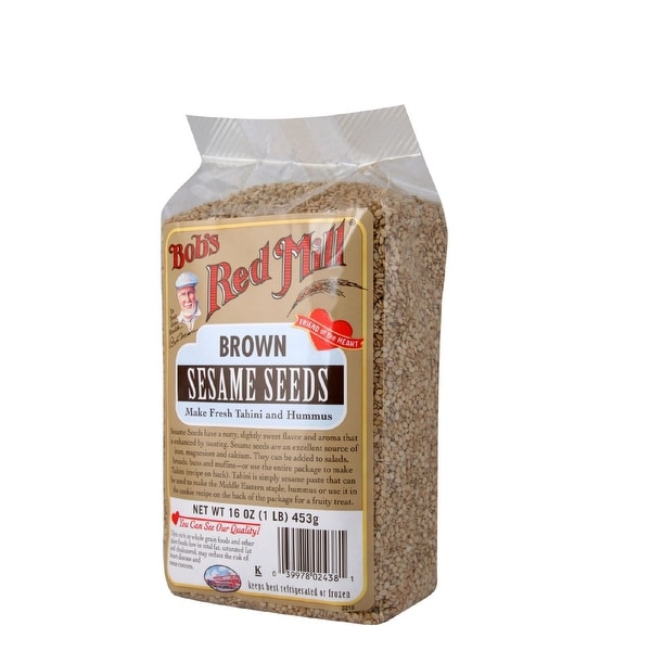 Bob's Red Mill Brown Sesame Seeds - 16 oz - Case of 4