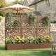 preview thumbnail 61 of 103, 72 in Metal Movable Planter Box with Trellis Privacy Screen Lockable Wheels