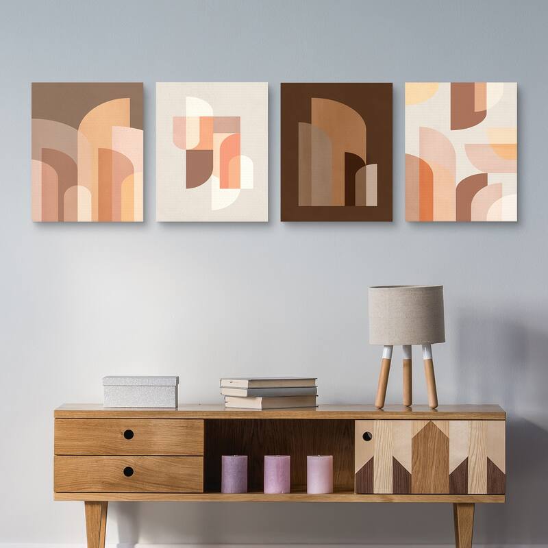 Retro Graphic 2, 3, 4 & 5 by Sisi and Seb Canvas Art Prints