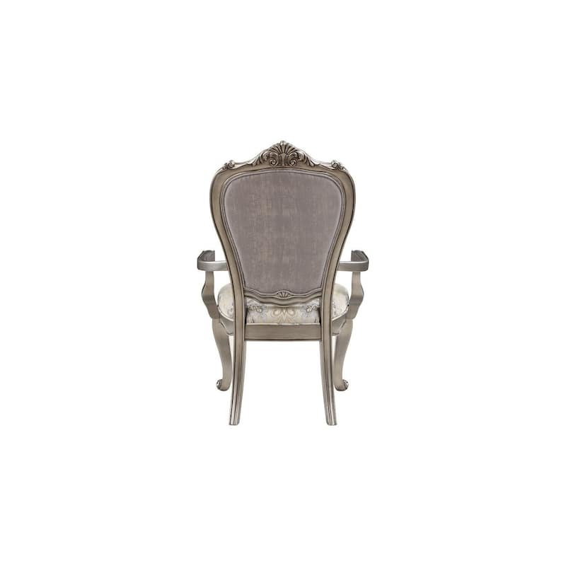 Platinum/Taupe Velvet Upholstered Wood Frame Dining Chair, Set of 2, Sturdy Dining Chair for Dining Rooms - 22.75