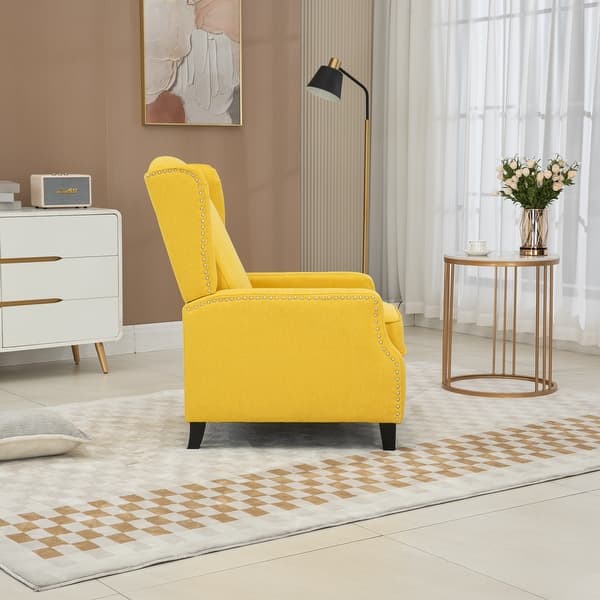 Modern Upholstered Leisure Chair, Recliner Chair with Lumbar