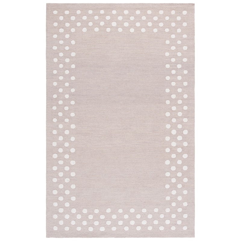 Martha Stewart by SAFAVIEH Handmade Vanjuscha Wool Rug - 4' x 6' - Light Grey/Ivory