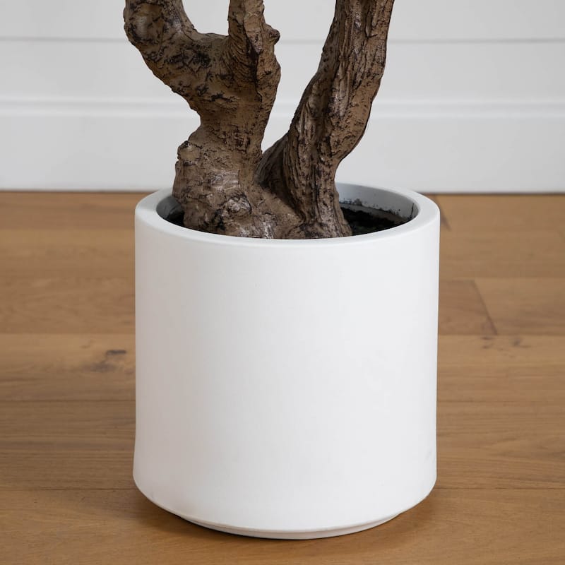 Audrey Ficus Leaf Artificial Potted Tree - 6'