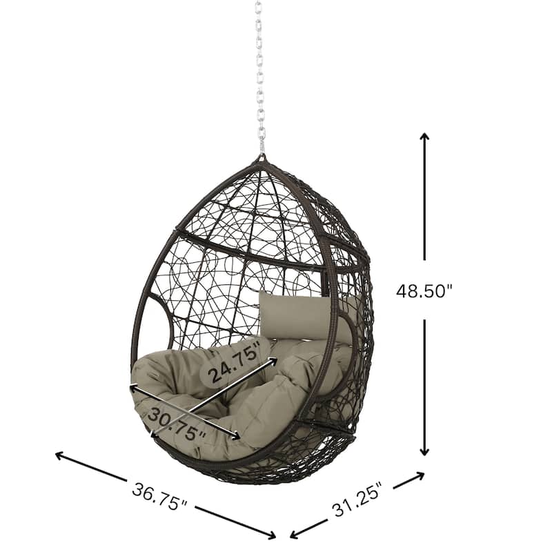 Mabel Wicker Hanging Chair by Christopher Knight Home