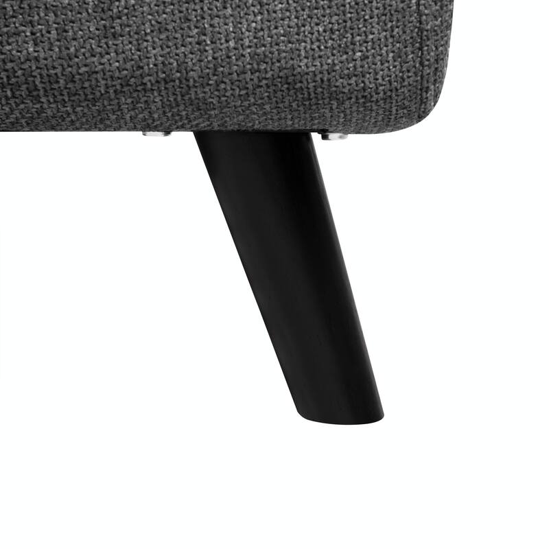 3 in 1 Foldable Linen Chaise Lounge with Adjustable Backrest, Footrest & Detachable Pillow
