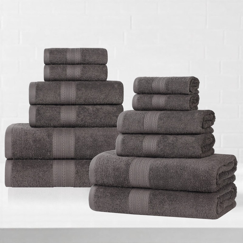 Superior Eco-Friendly Sustainable Cotton 12-Piece Bathroom Towel Set