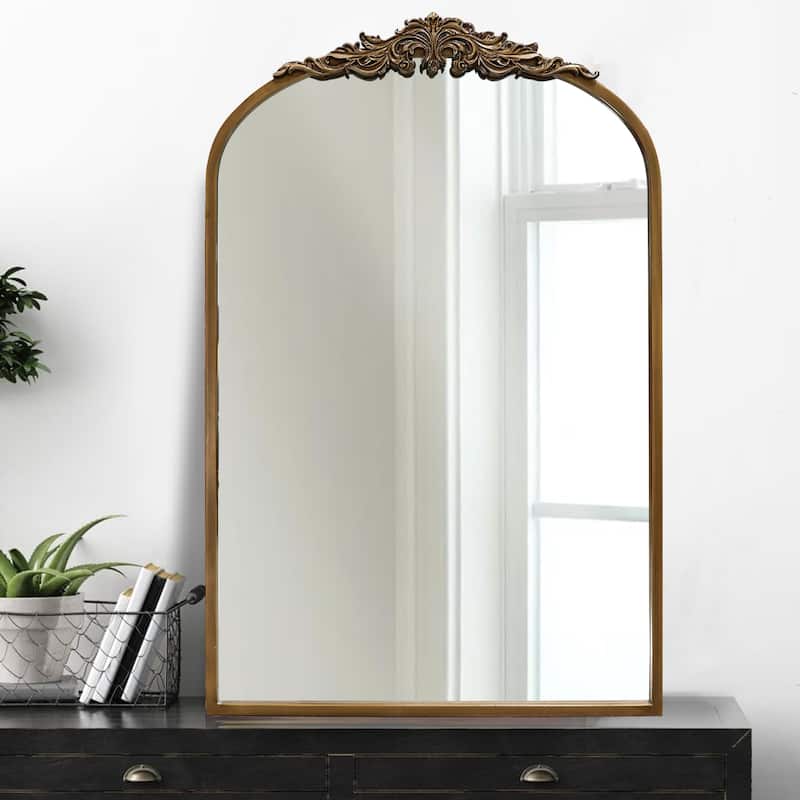 Antique Arched Mirror Vintage Gold Mirror
