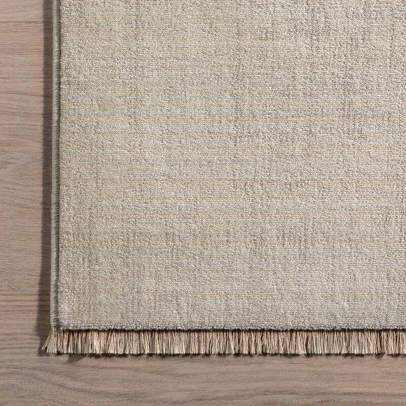 Aspen Checkerboard Fringed Area Rug