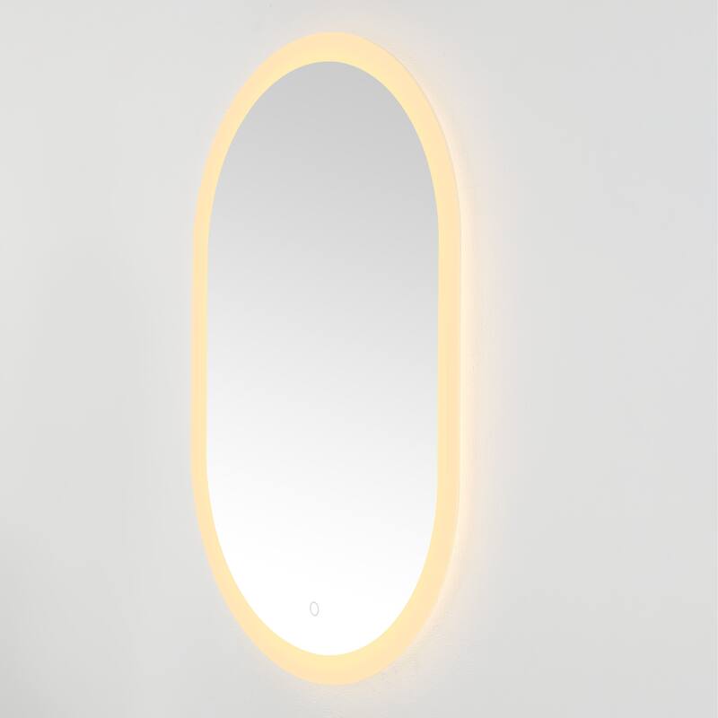 SAFAVIEH Tanesha 24" Led Vanity Mirror - Silver / White - 24Wx1Dx36H