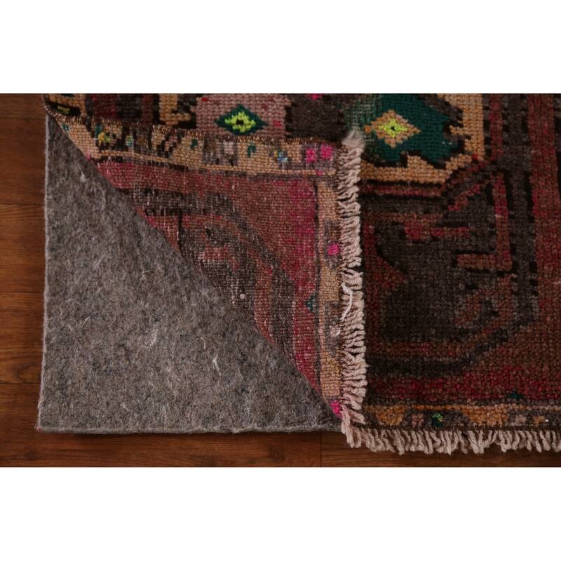 Hand Knotted Oriental 100% Wool Carpet Transitional Tribal Pink Anatolian Area Rug - 2' 6'' X 1' 8''
