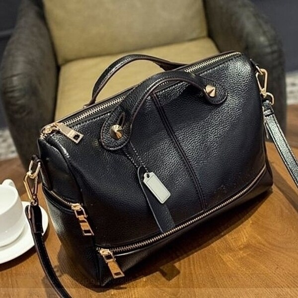 Genuine Leather Handbag Natural Sheepskin Shoulder Bag