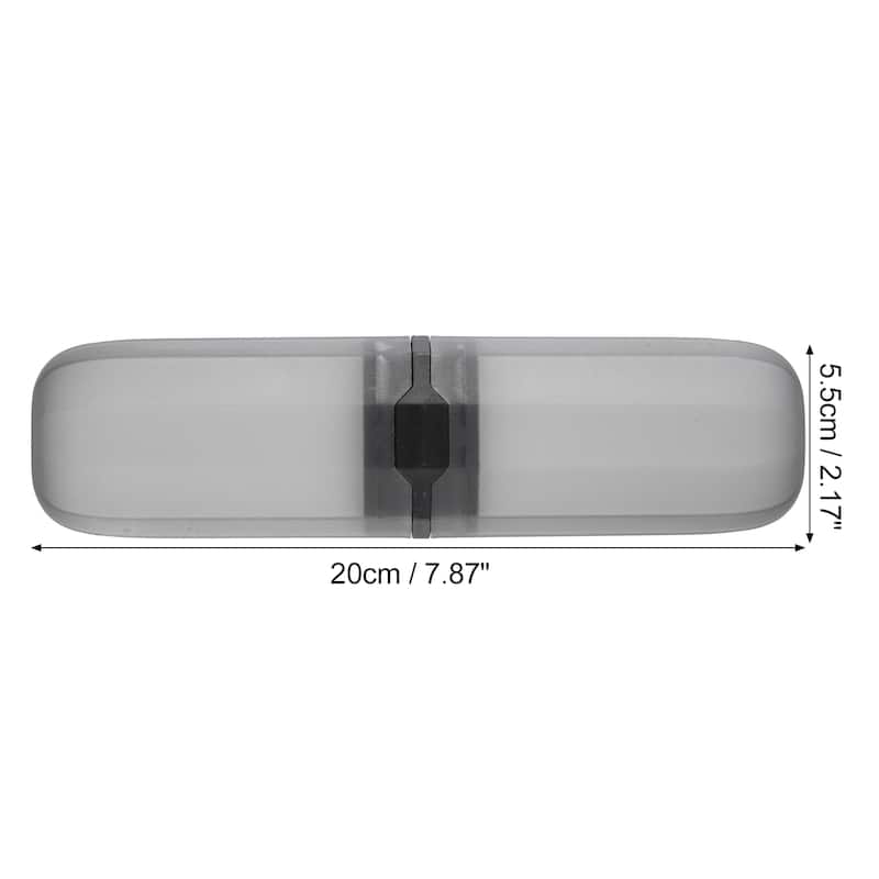 Toothbrush Case, Traveling Toothbrush Holders Case, Plastic, Clear, 7.87"x2.17"