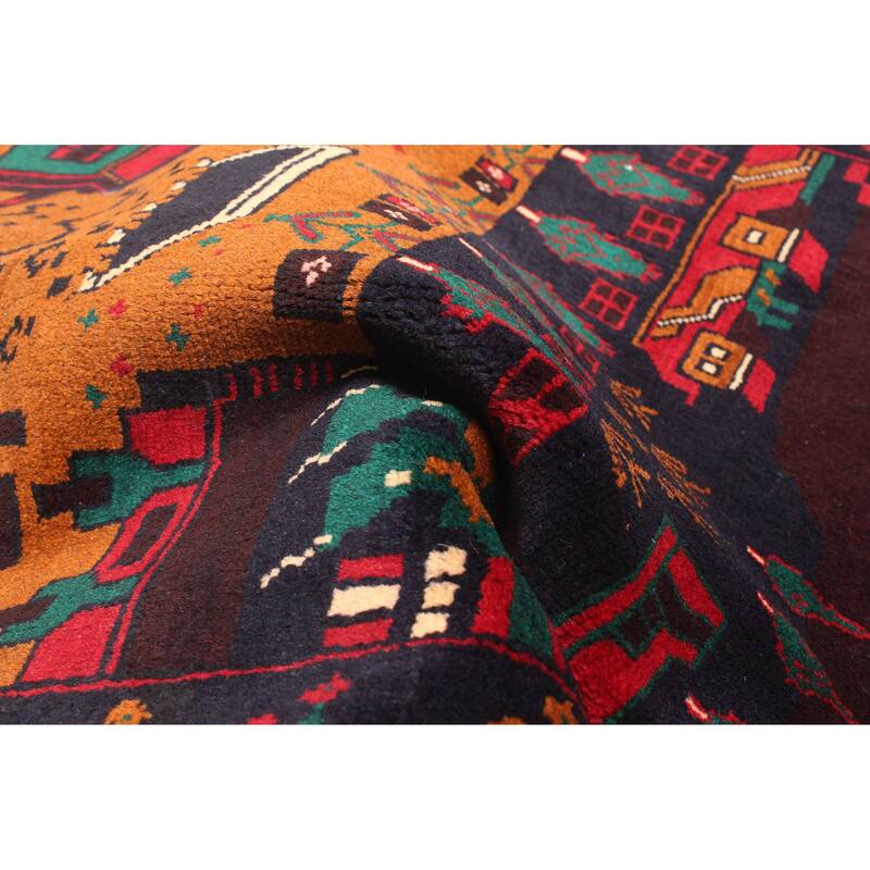 ECARPETGALLERY Hand-knotted Teimani Burnt Orange Wool Rug - 2'9 x 4'1