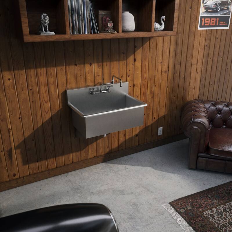 Whitehaus Collection Double Jointed Wall Mount Utility Faucet