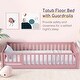 preview thumbnail 80 of 78, Twin/Full/Queen Size Floor Bed with Safety Guardrails, Toddler Floor Bed for Girls and Boys