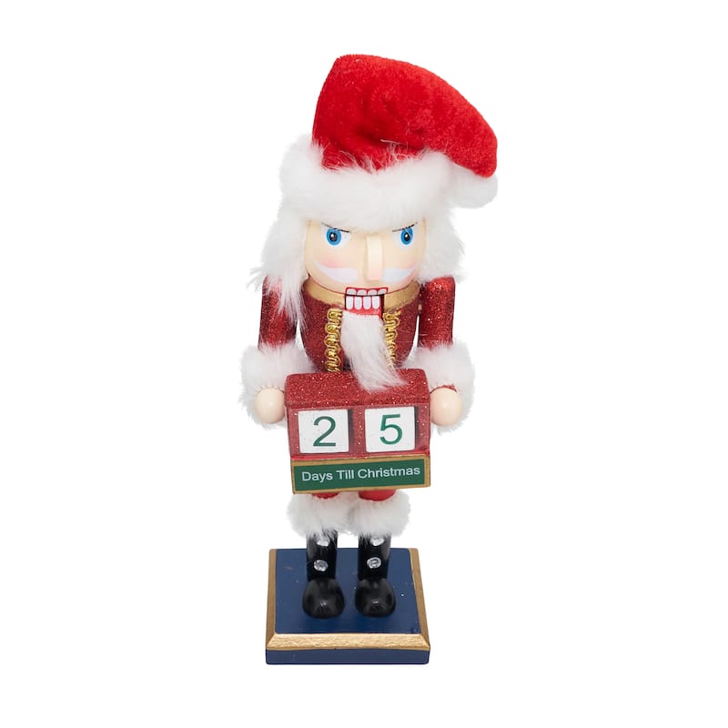 Traditional Nutcracker Figurine, Holiday Décor - Advent Calendar - 10"