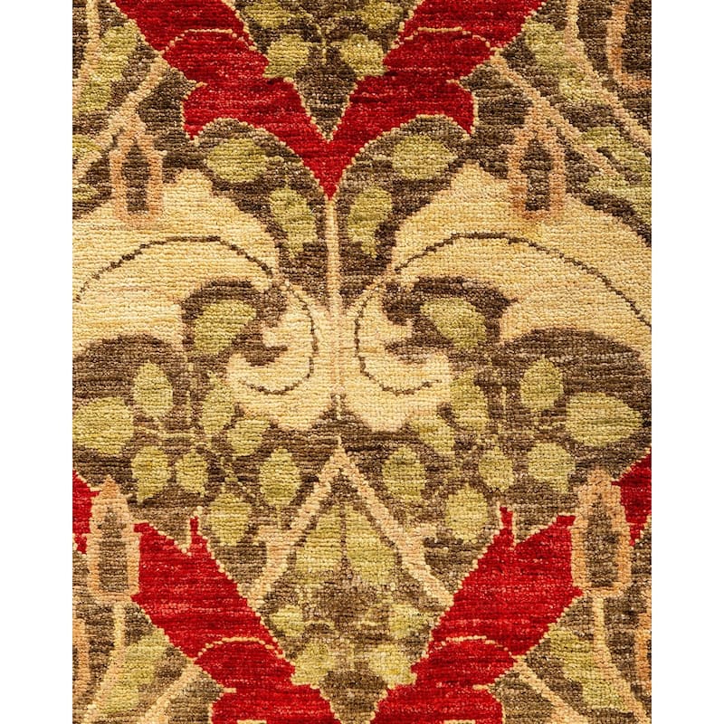 Contemporary Overdyed Wool Hand Knotted Area Rug - 4' 1" x 6' 3"