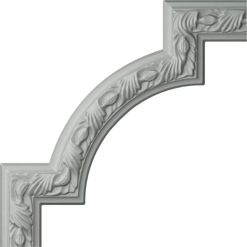 17 3/4"W x 17 3/4"H, Bedford Panel Moulding Corner (matches moulding PML02X01BE) - 1-Pack