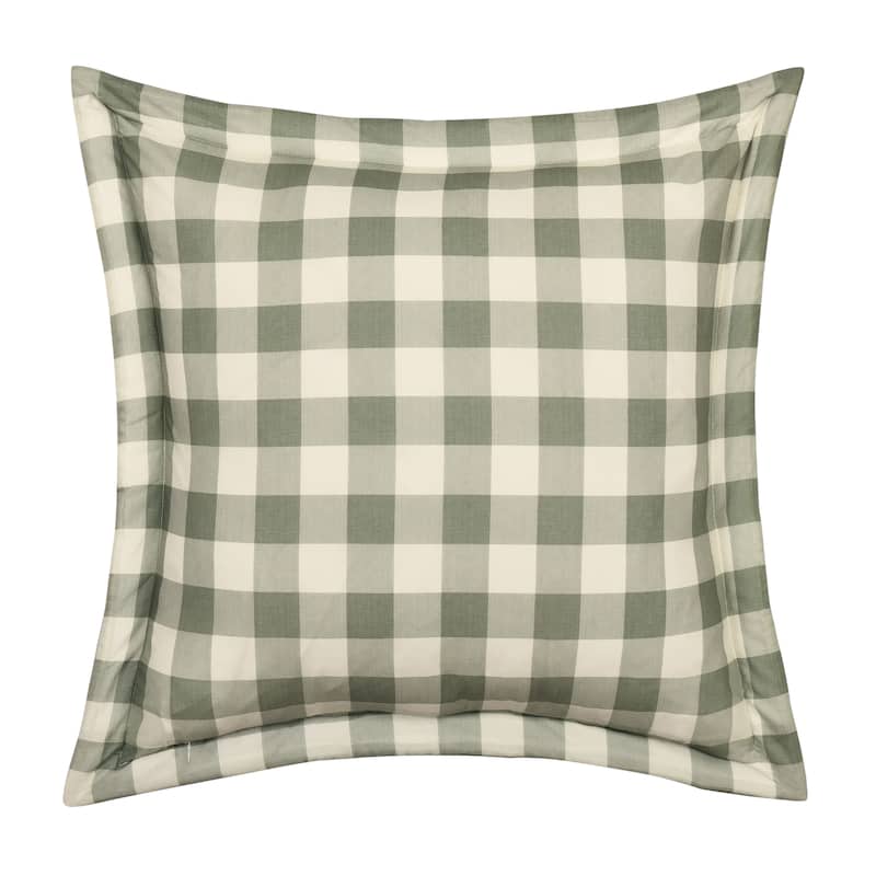 Eloise Euro Sham - Green - Euro Square