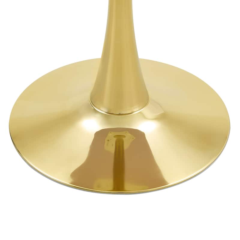 Round Tulip Dining Table, Kitchen Table with Thickened Tabletop, Bistro Table Circle Table Coffee Table