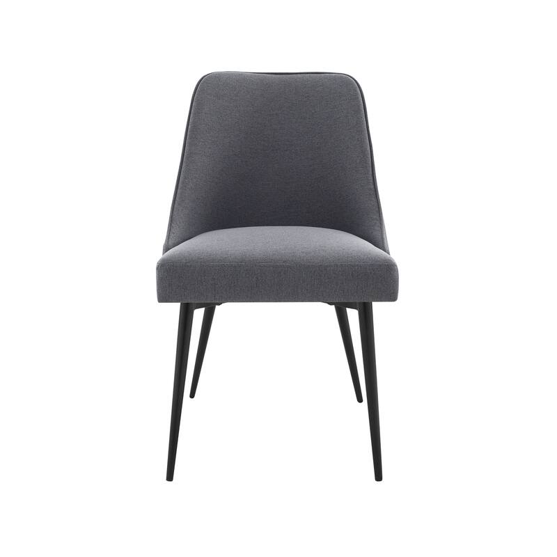 Steve Silver Fagared Fabric Dining Chair (Set of 2) - Charcoal