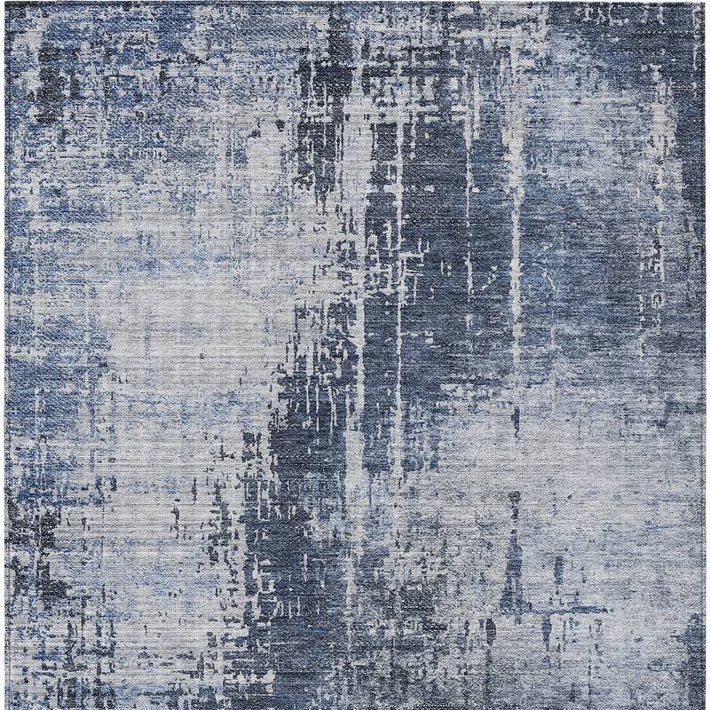 HomeRoots Abstract Transitional Rectangle Outdoor Rug
