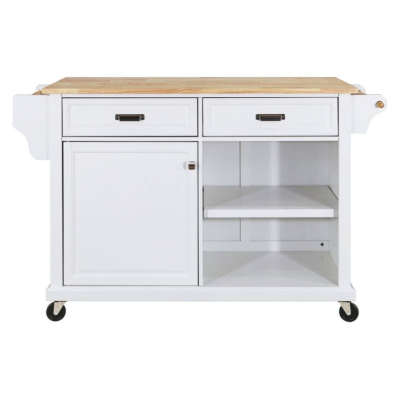 Kitchen Island Cart/Utility Storage Trolley with Storage Drawers