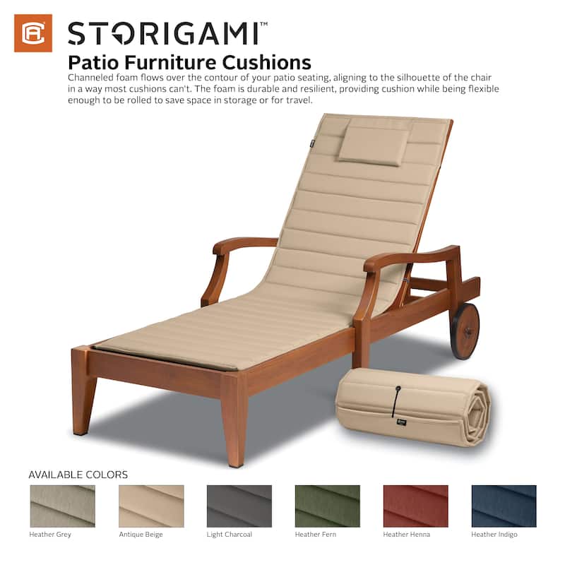 Mushola FadeSafe Chaise Lounge Cushion by Havenside Home