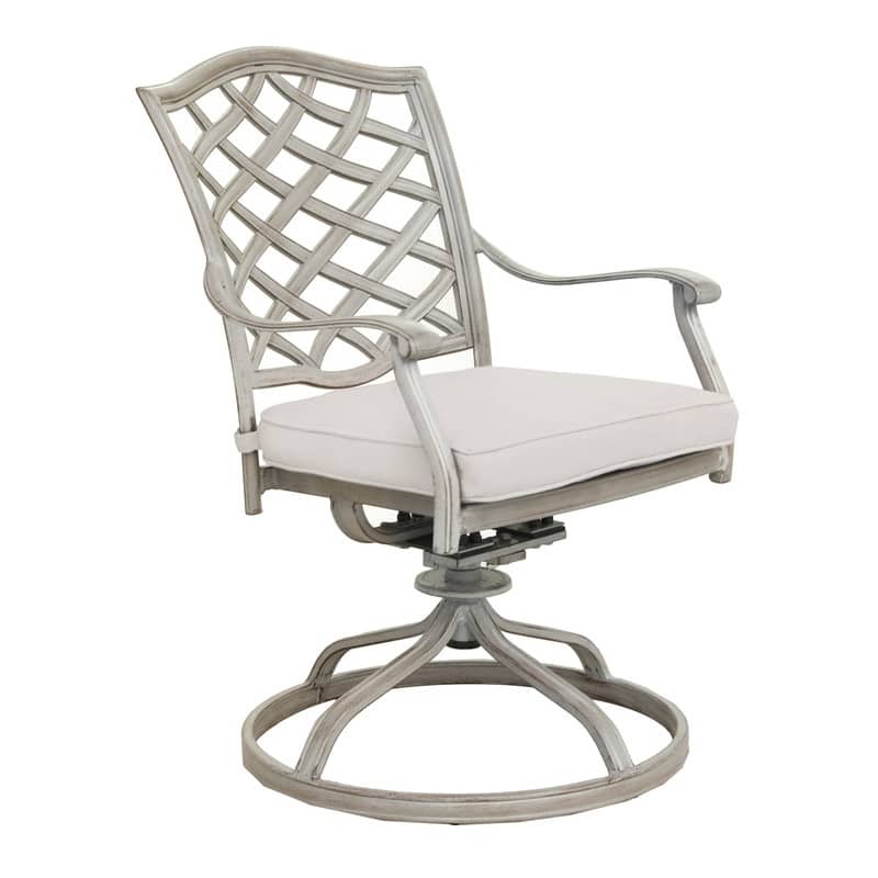 Deer Lake Aluminum Dining Swivel Chairs with Cushions (Set of 2) by Havenside Home