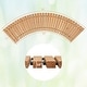 preview thumbnail 3 of 7, Costway 7 FT Wooden Garden Pathway with Anti-slip Surface Metal Wires - See Details