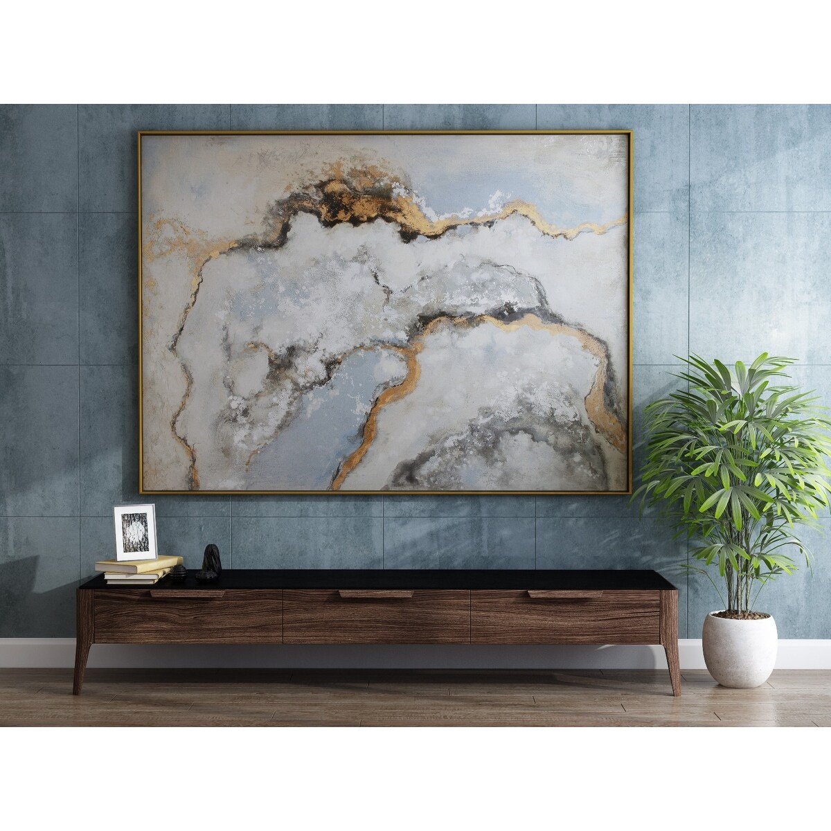 Shop Gild Design House Alliette Hand Painted Framed Canvas Art