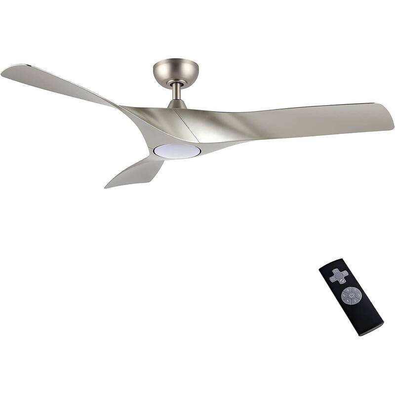 WINGBO 52" Ceiling Fan with Lights and Remote Noiseless Reversible DC Motor - N/A