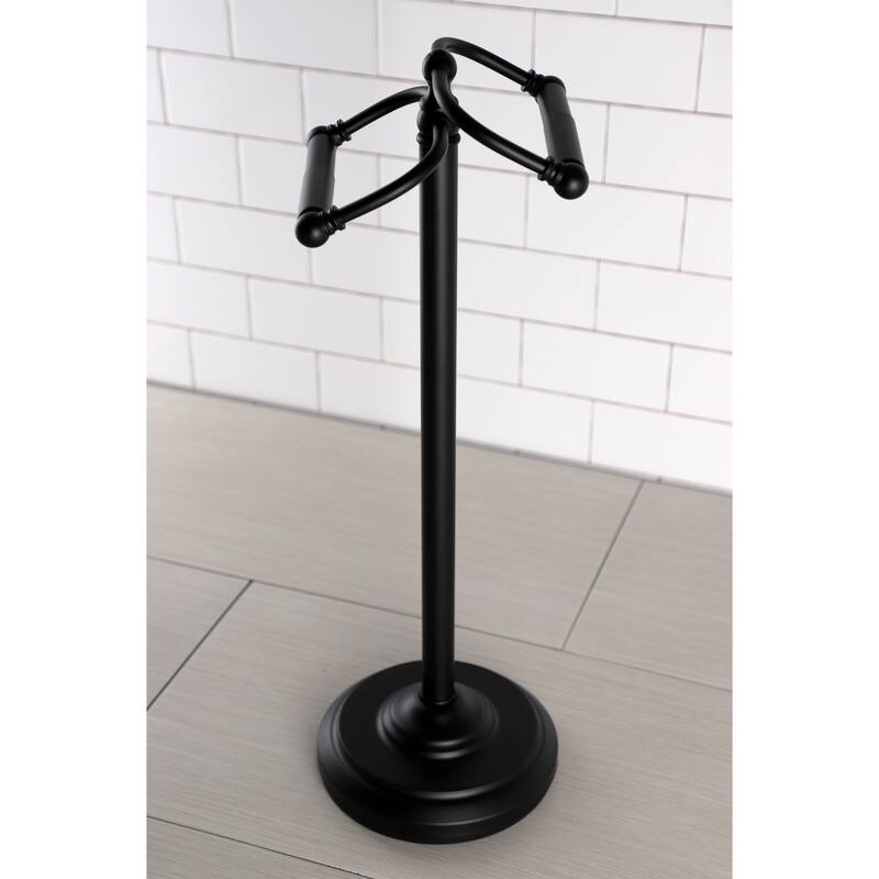 Kingston Brass Vintage Freestanding Double Roll Toilet Paper Holder