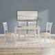 Option White/Natural Table + White/Natural Chairs
